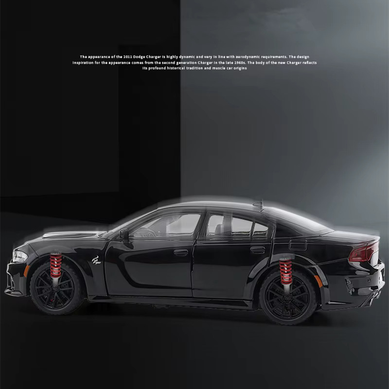 MAKEDA Dodge Ladegerät SRT Hellcat, Modellauto, 1:32, mit Licht und Sound - Bild 4
