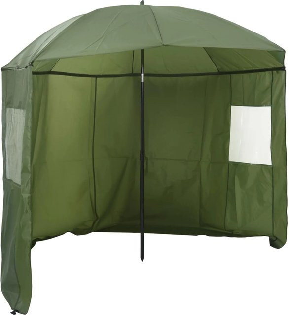 vidaXL Angel-Regenschirm in Gelb-Grün aus Oxford-Polyester, B: 220 cm, T: 193 cm - Bild 1