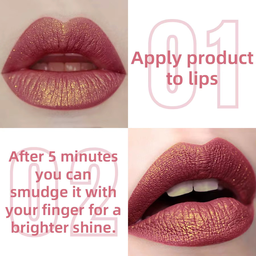 KAFURUX Lipgloss, 14 Farben, Glitzer Metallic, Damen - Bild 2