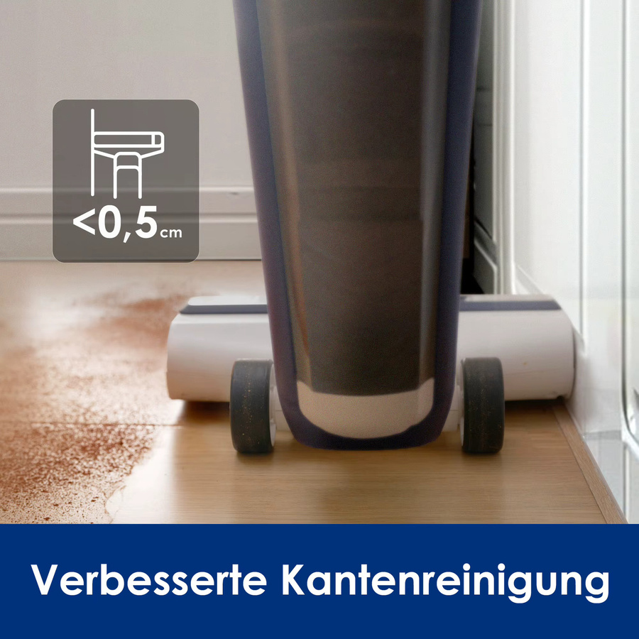 Tineco iFLOOR 5 Breeze Complete Akku-Nasstrockenstaubsauger und Wischsauger mit Kantenreinigung, Blau - Bild 4