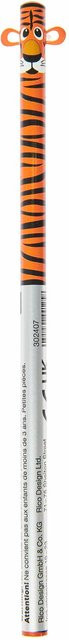 Rico Design Bleistift Tiger in Orange aus Holz mit Graphitmine - Bild 1