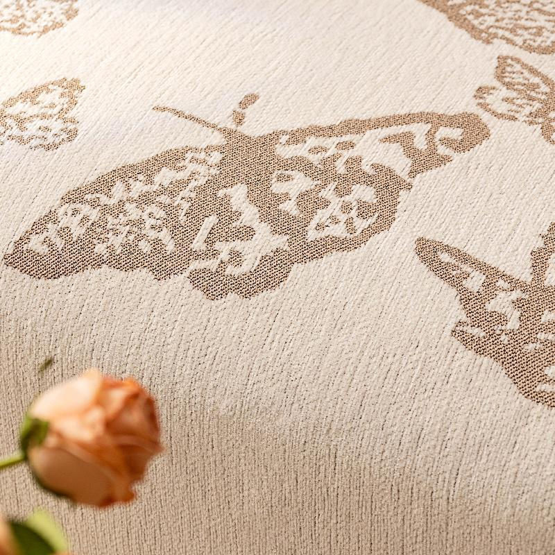 Doppelseitiges Chenille-Sofabezugtuch von Super Six für alle Jahreszeiten, Sofaüberwurf mit floralem Ornament, B/B: 180 x 130 cm - Bild 2