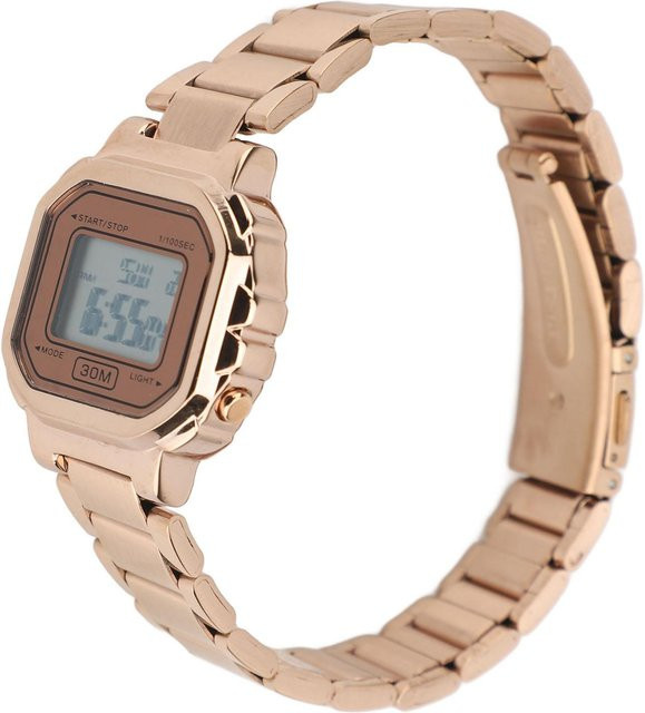 Neoglint Armbanduhr, Digitaluhr, Edelstahl, beige, Damen - Bild 1