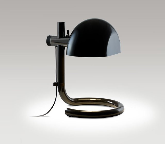 Marset Lauro M Tischleuchte aus Metall in Dunkelbraun und Schwarz mit höhenverstellbarem Design - Bild 1