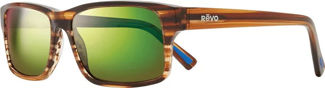 Revo Finley Sonnenbrille, rechteckig, Acetat, Unisex, grün, braun - Bild 1