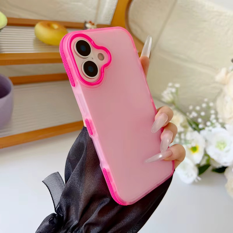 Candy Armor Stoßfeste Handyhülle für Apple iPhone 17 16 15 14 13 12 11 Pro Max Plus in Transparent Matt TPU - Bild 3