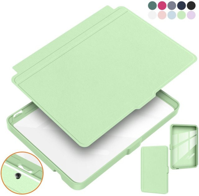 Kobo Auto Wake/Sleep Case Schutzhülle mit magnetischem Split-Design in Grün für Kobo Clara Color, 2E und BW (6 Zoll) - Bild 1