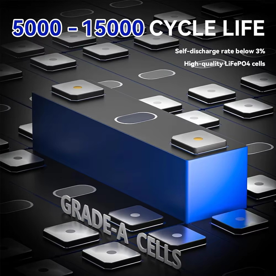 Avtark LiFePo4 Lithium-Eisenphosphat-Batterie 24 V 200 Ah mit integriertem 200 A BMS in Schwarz für Solar, Marine, Overland und Off-Grid Anwendungen - Bild 3