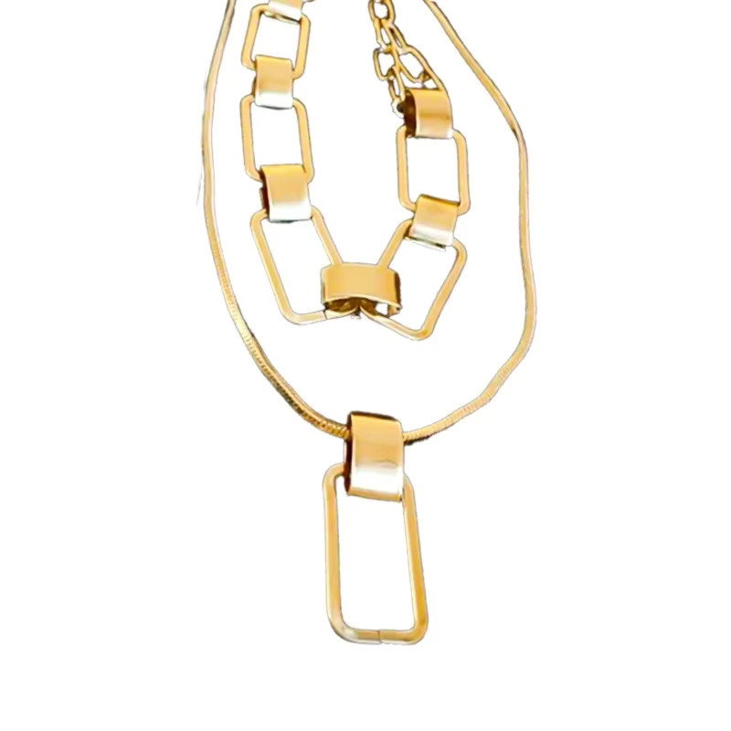 UOSU Halskette, Gliederkette, Messing, Damen - Bild 2