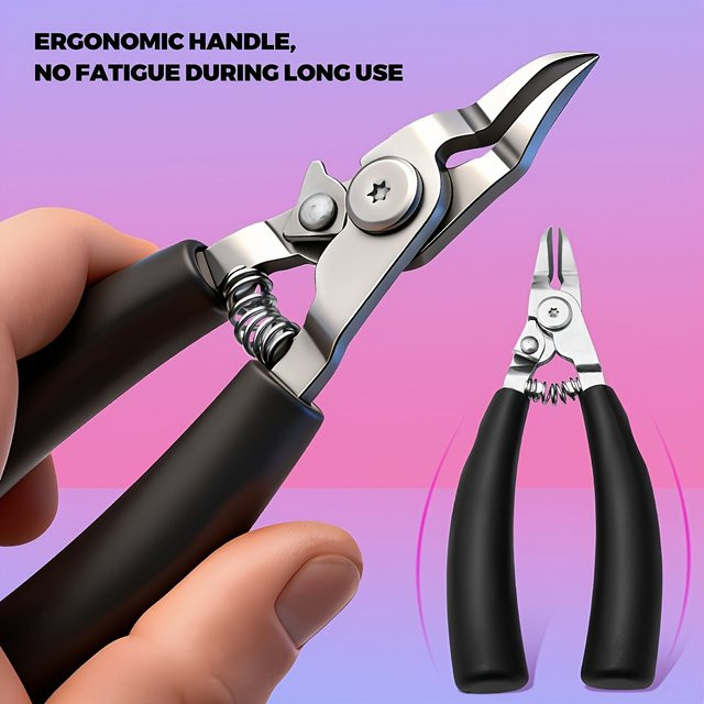 Ouriner Nagelknipser, gebogen, rostfreier Stahl, Unisex - Bild 1