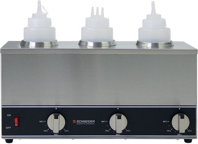 Schneider Elektrischer 3-fach Flaschenwärmer aus Edelstahl in Silber, Breite: 44,5 cm, Höhe: 33 cm - Bild 1