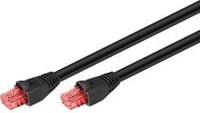 goobay CAT.6 Outdoor-Patchkabel U/UTP Ethernet LAN Schwarz 50 m - Bild 1