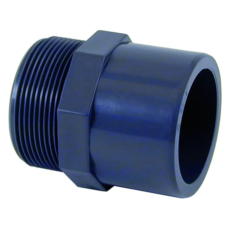 Cepex PVC Übergangsmuffe Reduzierstück Blau AG 40-32mm x 1 1/2 Zoll PN10 - Bild 2