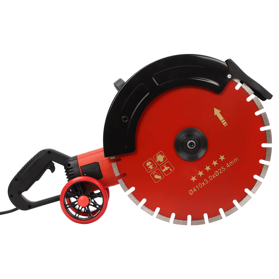 CNCEST Elektrische Betonsäge 4000W in Rot mit Wasserpumpe für Ziegel und Stein, 165mm Schnitttiefe - Bild 5