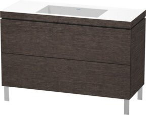 Duravit Waschtischunterschrank L-Cube c-bonded mit 2 Auszügen, Breite: 120 cm, Tiefe: 48 cm, Höhe: 69,8 cm - Bild 1