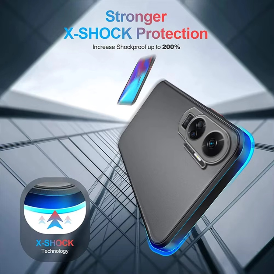 Stoßfeste Honor Handyhülle in Schwarz mit Matte-Finish für Honor 90 Lite, X9A, X9B, X8, X7, X8A, X7A, X8B und X7B - Bild 2