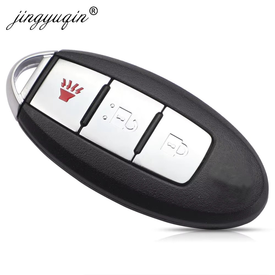 Jingyuqin Smart Key Fob Fernbedienung für Nissan Armada, Juke und Patrol 2010-2018, 3-Tasten ID46 285E3-1LK0D, Schwarz - Bild 3