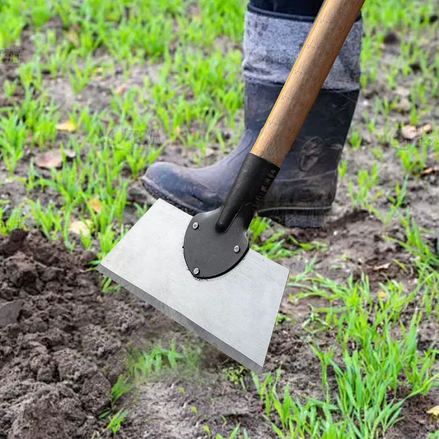 APWIKOGER Multifunktions Gartenschaufel aus Manganstahl in Silber für Gartenarbeit und Unkrautbekämpfung - Bild 2