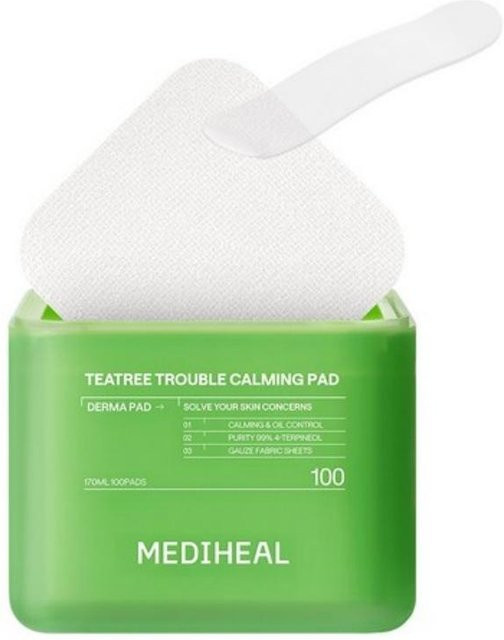Mediheal Teatree Trouble Pad, 100 Pads, Teebaum, Gesicht - Bild 1