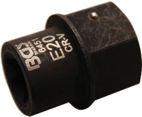 BGS Bremssattel-Einsatz E-Profil für MAN TGA Antrieb mit Außensechskant 30 mm SW E20 in Schwarz - Bild 1