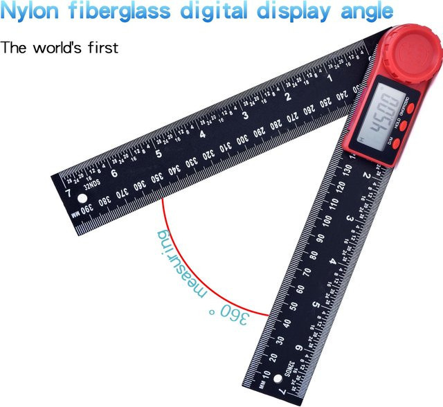LeFavor Digitaler Winkelmesser 200 mm Elektronisches Goniometer und Neigungsmesser - Bild 1