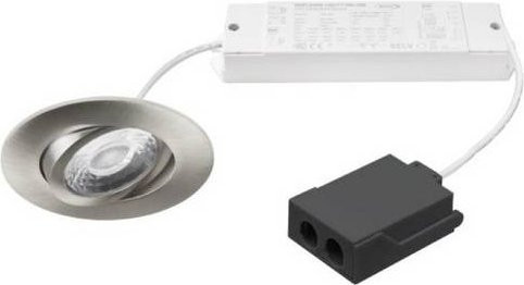 Brumberg LED Einbau- und Aufbaustrahler Silber dimmbar IP44 rund - Bild 1