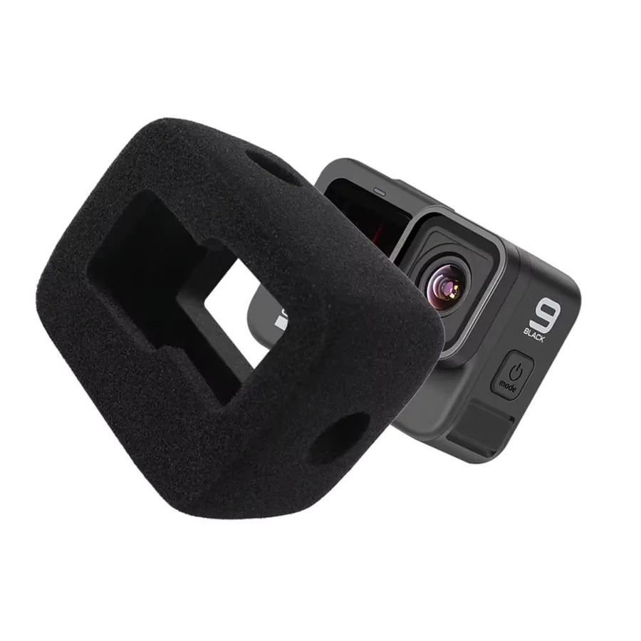GoPro Windschutzscheiben-Schaumstoffhülle zur Windgeräuschreduzierung für HERO 11 10 9 in Schwarz - Bild 2
