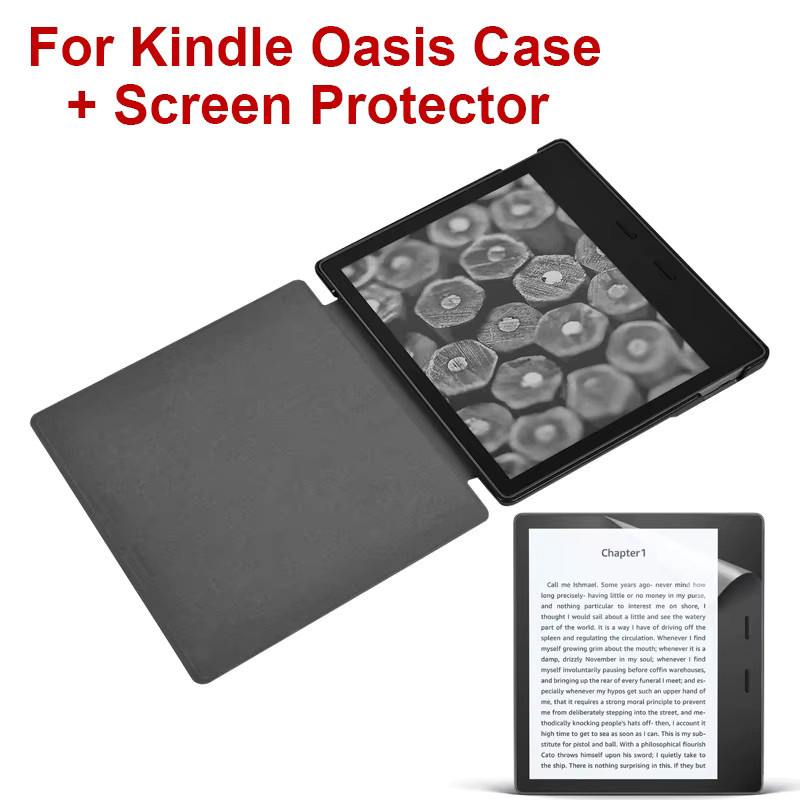 Moboons Schutzhülle aus PU-Leder für Kindle Oasis 10. Generation, Buchumschlag mit Auto Sleep/Wake Funktion - Bild 4