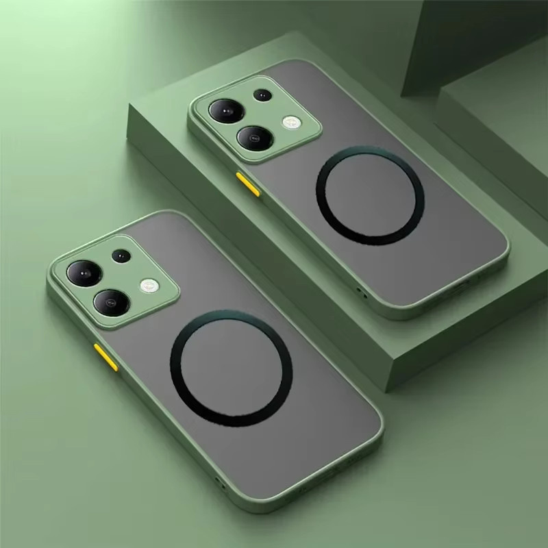 MagSafe Magnetische Schutzhülle für Xiaomi 13T 14T 15T Redmi Note 14 15 Pro Plus und Poco X6 F6 F7 Pro Ultra in Grün - Bild 1