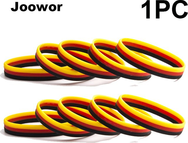 KSPIN Armband Silikon, Deutschland-Flagge, Unisex - Bild 1