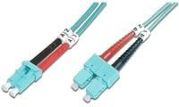 Digitus LWL Patchkabel Duplex LC auf SC Multimode OM3 multicolour - Bild 1