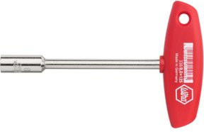 Wiha Stiftschlüssel mit Quergriff aus Chrom-Vanadium in Rot, Vierkant 8 mm, Länge: 125 mm - Bild 1