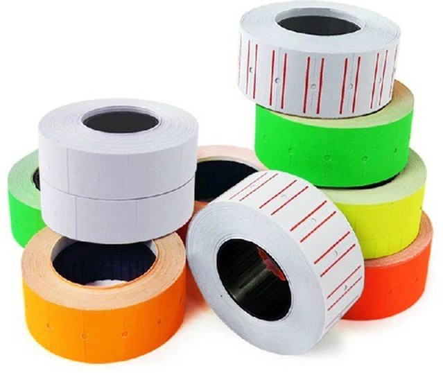FUNPRINTHYIN Etikettierpapier in Weiß für 5500-Drucker als Preisschilder und Aufkleber für Supermarkt-Kodiermaschinen - Bild 1