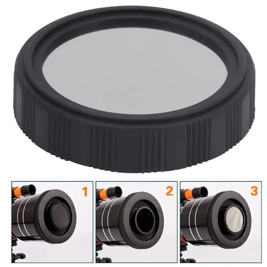 AstroSolar Sonnenfilter für astronomische Teleskope zur Sonnenfleckenbeobachtung, Farbe: Schwarz, Innendurchmesser: 46,5 mm - Bild 6