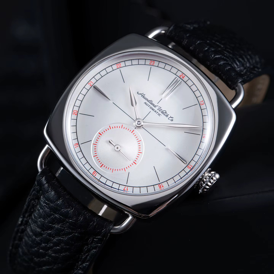 Hruodland Armbanduhr Automatik, Edelstahl, Leder, Schwarz, Herren - Bild 2