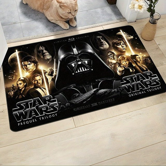 Beast Kingdom Star Wars Fußmatte aus Polyester mit Motiv, rutschfest und waschbar, B/T: 60 x 60 cm, Multicolour - Bild 1