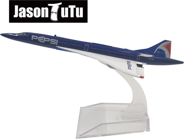JASON TUTU Concorde Flugzeugmodell, Metall, 1:400 - Bild 1