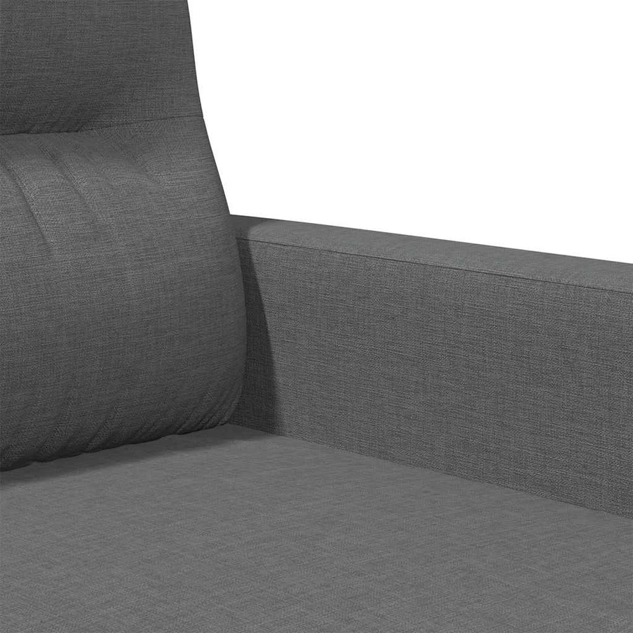 vidaXL 2-Sitzer-Sofa Modern in Grau mit Stoffbezug und Metallrahmen B/T/H: 140 x 190 x 80 cm - Bild 4