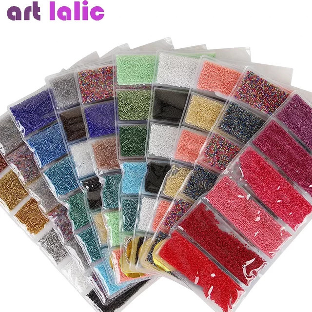 Art lalic Nail Art Glitzerperlen, 16 Stück, Glänzend - Bild 1