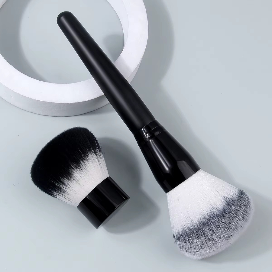 KOSSHOW Puderpinsel-Set, 2-teilig, Schwarz, Ombre-Haare - Bild 2