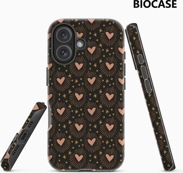 Potdemiel Herz-Stern Magnetische Handyhülle für iPhone 17 16 15 14 13 Pro Max Plus Robuste Einzel- und Doppelschichtige Schutzhülle - Bild 1