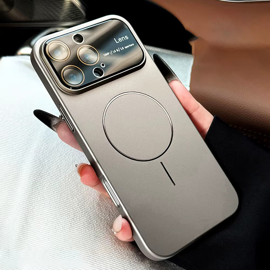 Stoßfeste MagSafe iPhone Hülle aus hartem PC mit Kameraschutz in Weiß für iPhone 17 Pro Max, 16, 15, 14 und 13 Pro Max - Bild 6