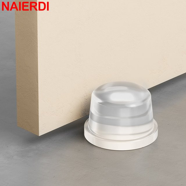NAIERDI Wandschutz Silikon-Türstopper selbstklebend und nagelfrei in Transparent - Bild 1