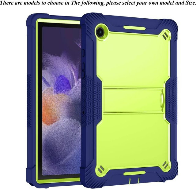 Samsung Armor Ständer Hülle für Galaxy Tab A9 Plus, A9+, S9 FE, A8 10.5 und S6 Lite in Blau - Bild 1