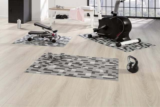 Peyer Syntex 1 Mira Jacquard-Teppich Rieti in Anthrazit, B: 80 cm, L: 200 cm - Bild 1