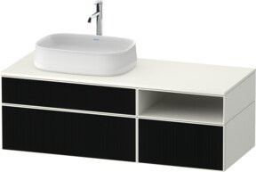 Duravit Waschtischunterschrank Zencha in Lichtgrau mit Einrichtungs-System, B/T/H: 130 x 55 x 44,2 cm - Bild 1