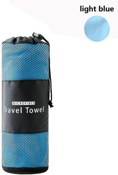 Weihexin Sporthandtuch aus Mikrofaser, schnell trocknend und wasserabsorbierend, hellblau, B/H: 40 x 80 cm - Bild 1