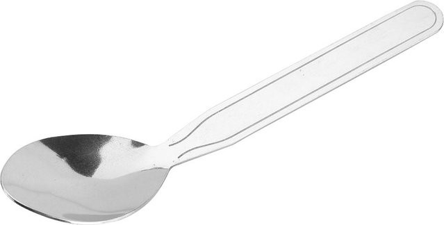 4-teiliges Edelstahl Besteckset von Shoemst in Weiß mit Gabel, Löffel, Messer und Flaschenöffner für Camping und Picknick - Bild 1
