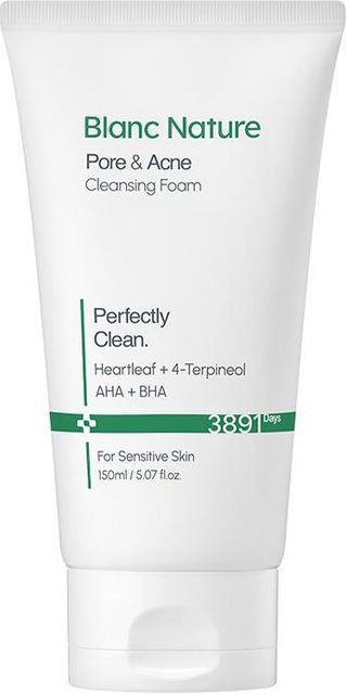 Blanc Nature Reinigungsschaum für Gesicht, 150 ml, Unreine Haut/Akne - Bild 1