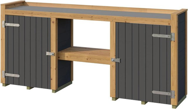 Weka Pflanztisch Killarney in Anthrazit-Eiche, Breite: 235 cm - Bild 1